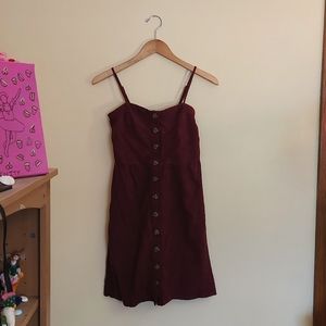 Maroon Dress XS with pockets